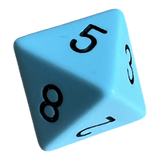 Chessex Chessex Opaque Pastel Blue/Black W8