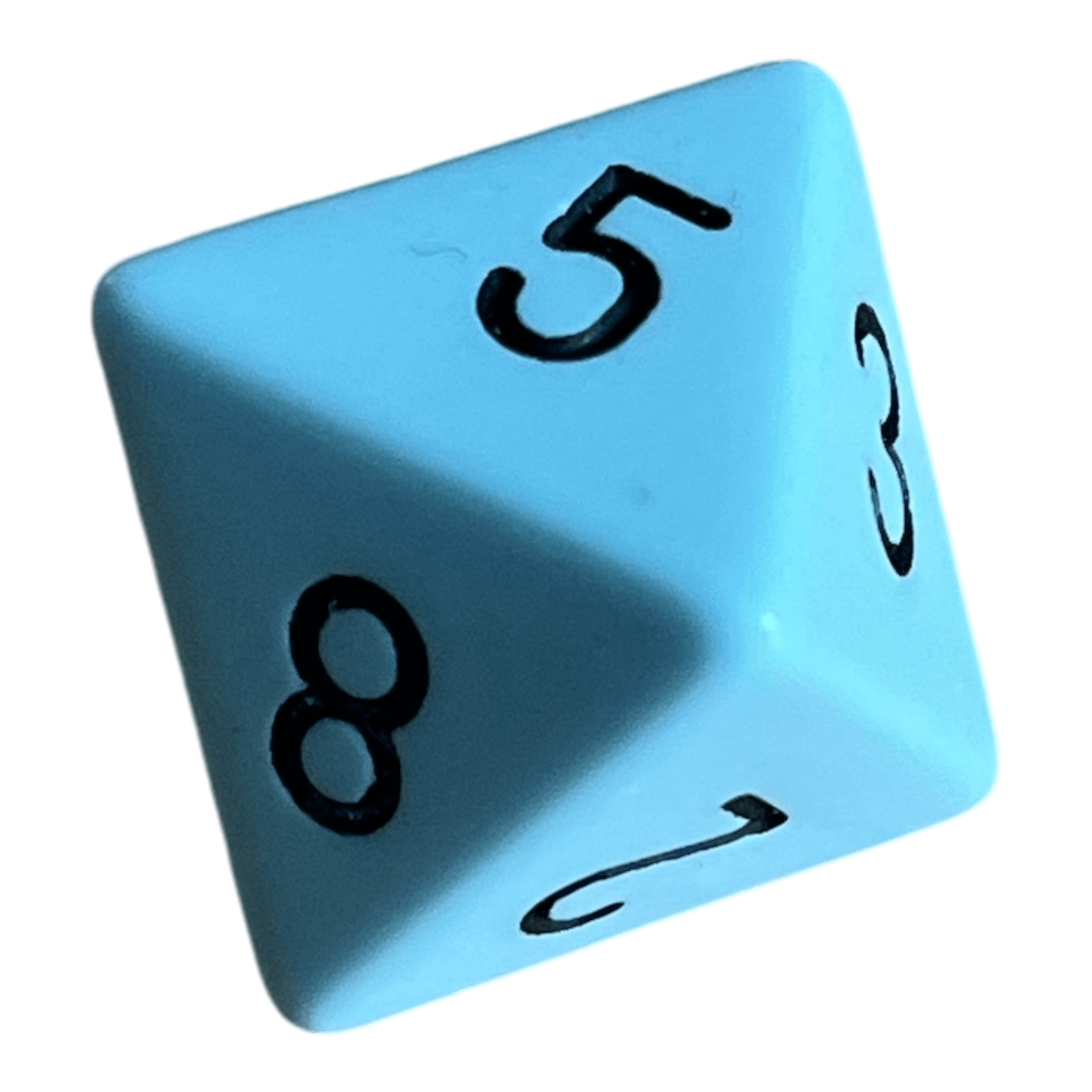Chessex Chessex Opaque Pastel Blue/Black W8