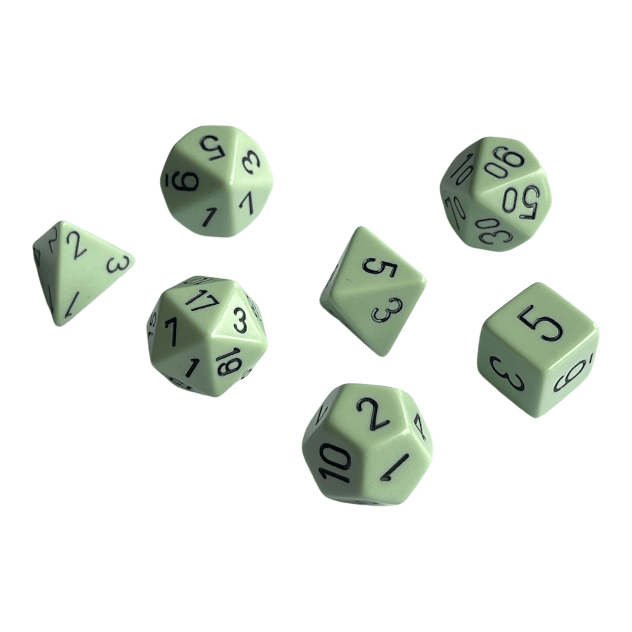 Chessex Chessex Opaque Pastel Green/Black Set