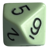 Chessex Chessex Opaque Pastel Green/Black W10