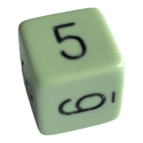 Chessex Chessex Opaque Pastel Green/Black W6