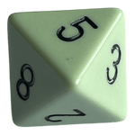 Chessex Chessex Opaque Pastel Green/Black W8