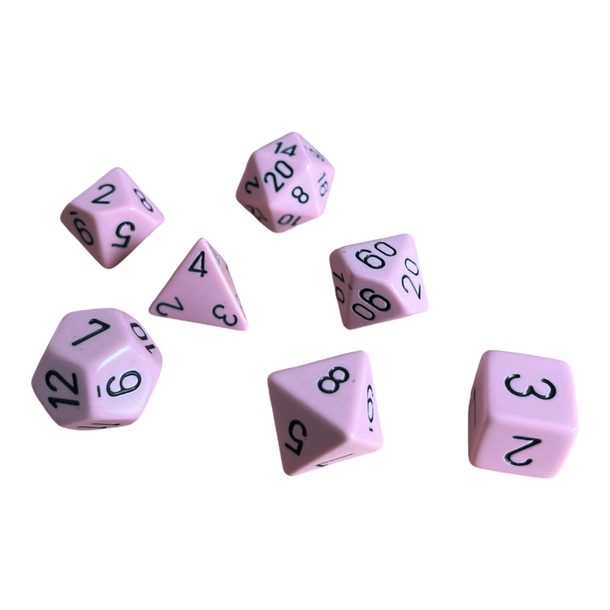 Chessex Chessex Opaque Pastel Pink/Black Set