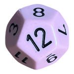 Chessex Chessex Opaque Pastel Pink/Black W12