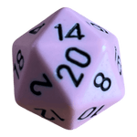 Chessex Chessex Opaque Pastel Pink/Black W20