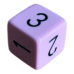 Chessex Chessex Opaque Pastel Pink/Black W6
