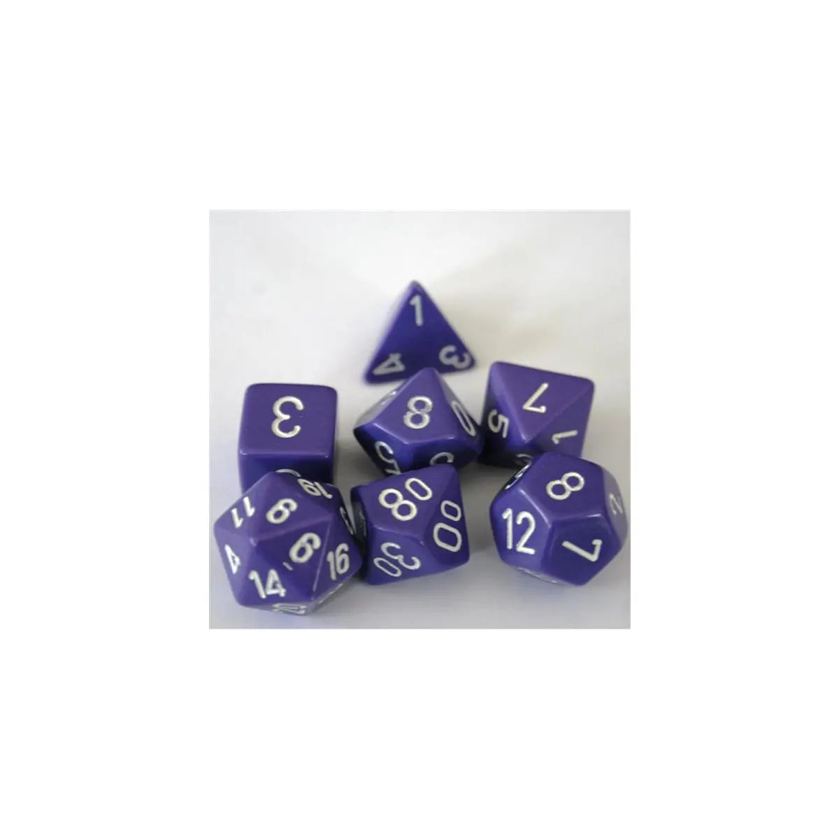 Chessex Opaque Purple/White Set