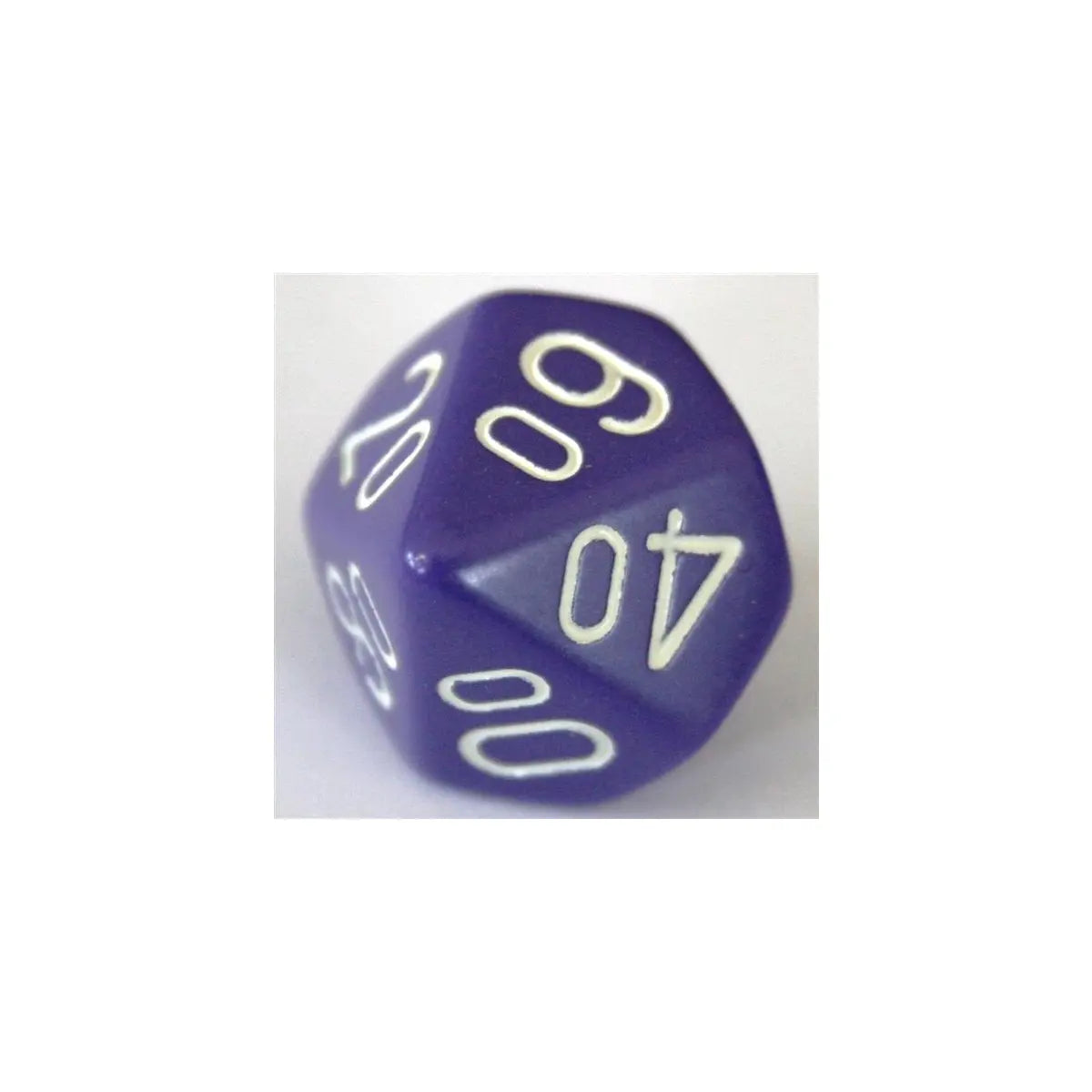 Chessex Opaque Purple/White W10-0