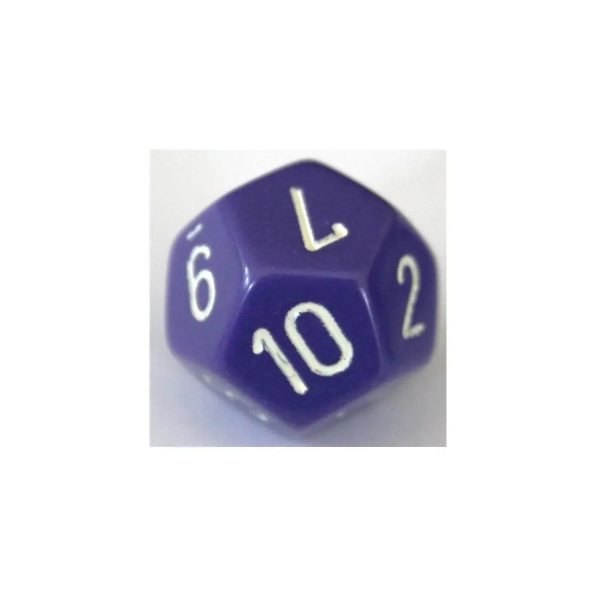 Chessex Opaque Purple/White W12