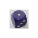 Chessex Chessex Opaque Purple/White W6 12mm
