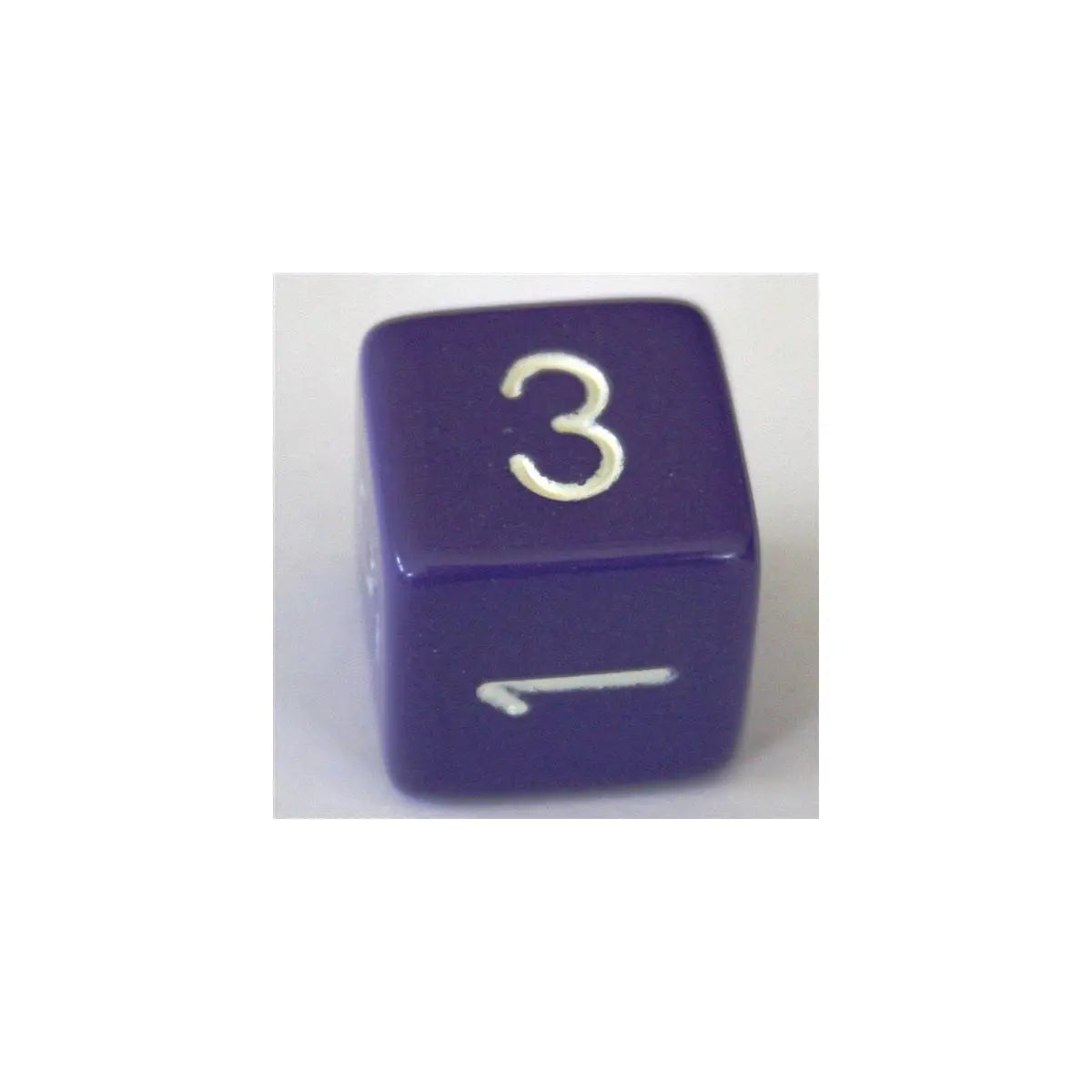 Chessex Opaque Purple/White W6