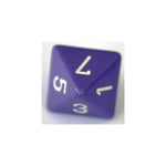 Chessex Chessex Opaque Purple/White W8