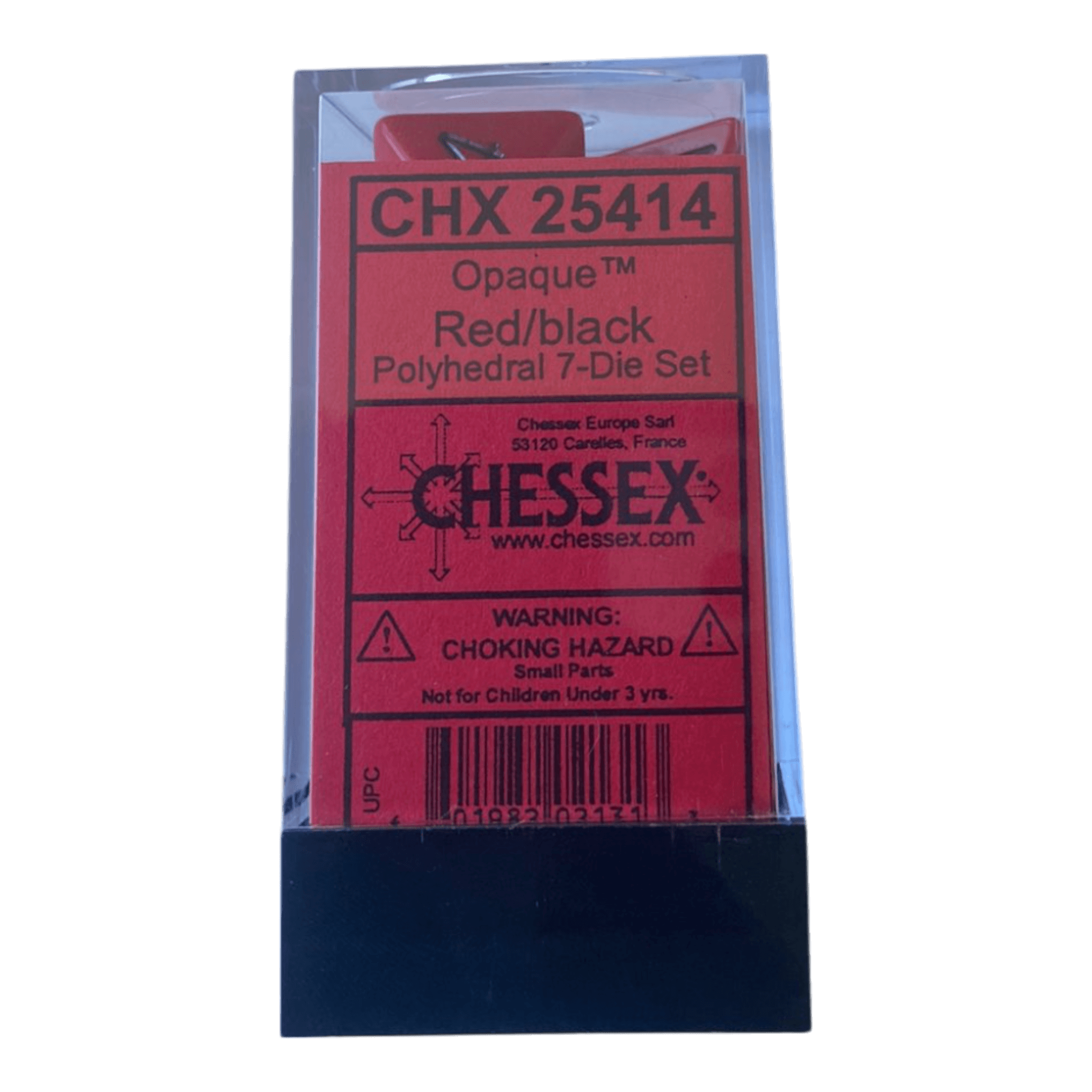 Chessex Chessex Opaque Red/Black Set