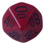 Chessex Chessex Opaque Red/Black W10-0
