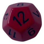 Chessex Chessex Opaque Red/Black W12