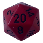 Chessex Chessex Opaque Red/Black W20