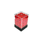 Chessex Chessex Opaque Red/Black W6 12mm Set