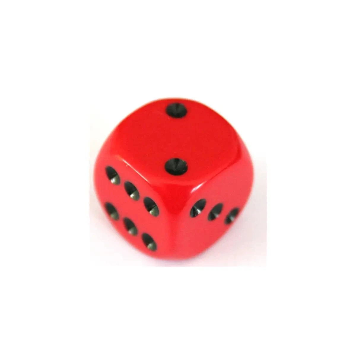 Chessex Chessex Opaque Red/Black W6 16mm