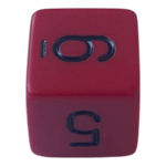 Chessex Chessex Opaque Red/Black W6