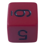 Chessex Chessex Opaque Red/Black W6