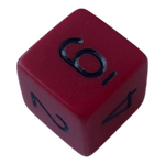 Chessex Chessex Opaque Red/Black W6