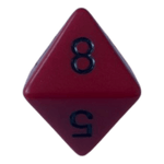 Chessex Chessex Opaque Red/Black W8