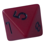 Chessex Chessex Opaque Red/Black W8