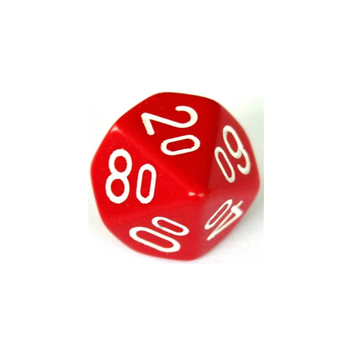 Chessex Chessex Opaque Red/White W10-0
