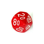 Chessex Chessex Opaque Red/White W10-0