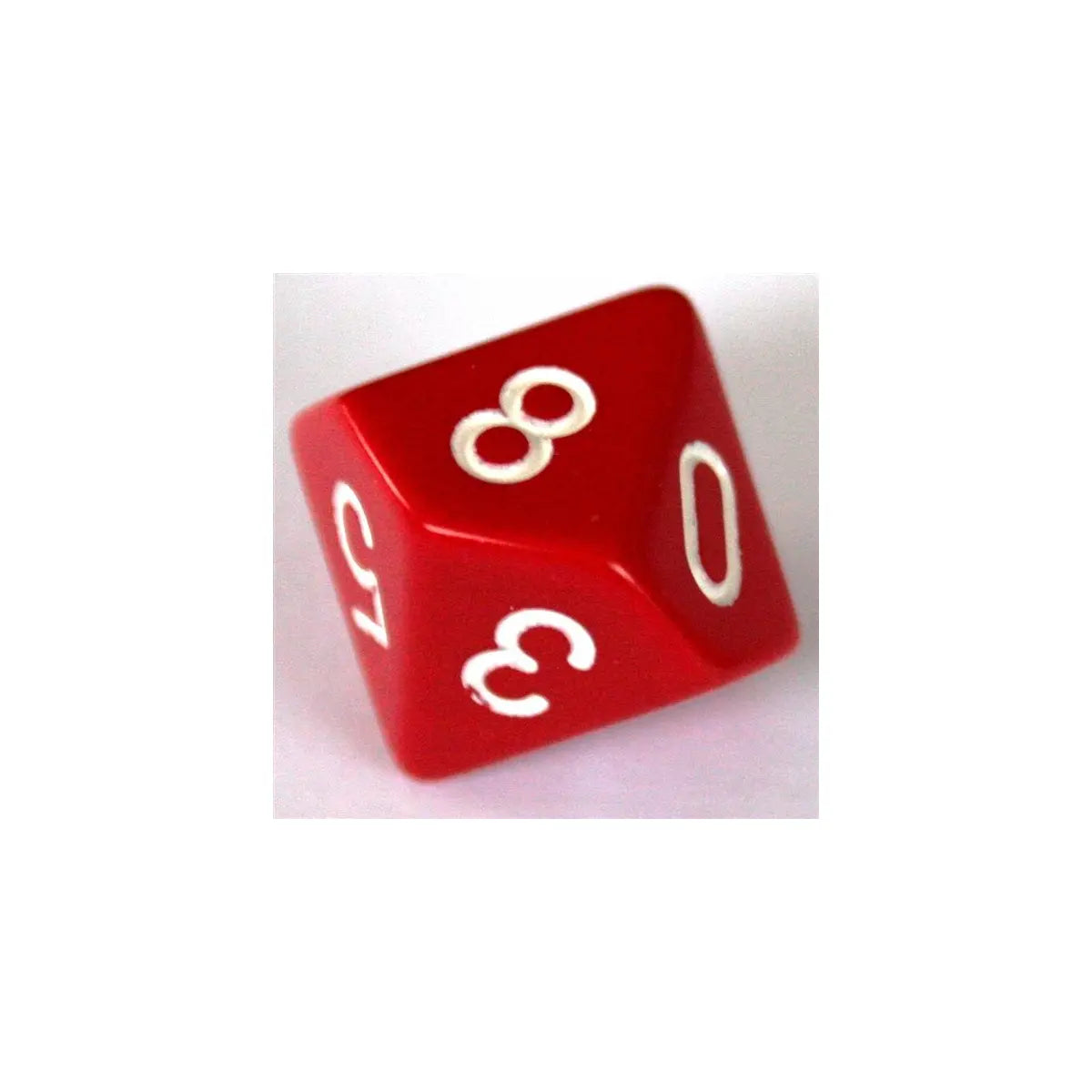 Chessex Opaque Red/White W10