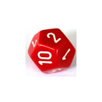 Chessex Opaque Red/White W12