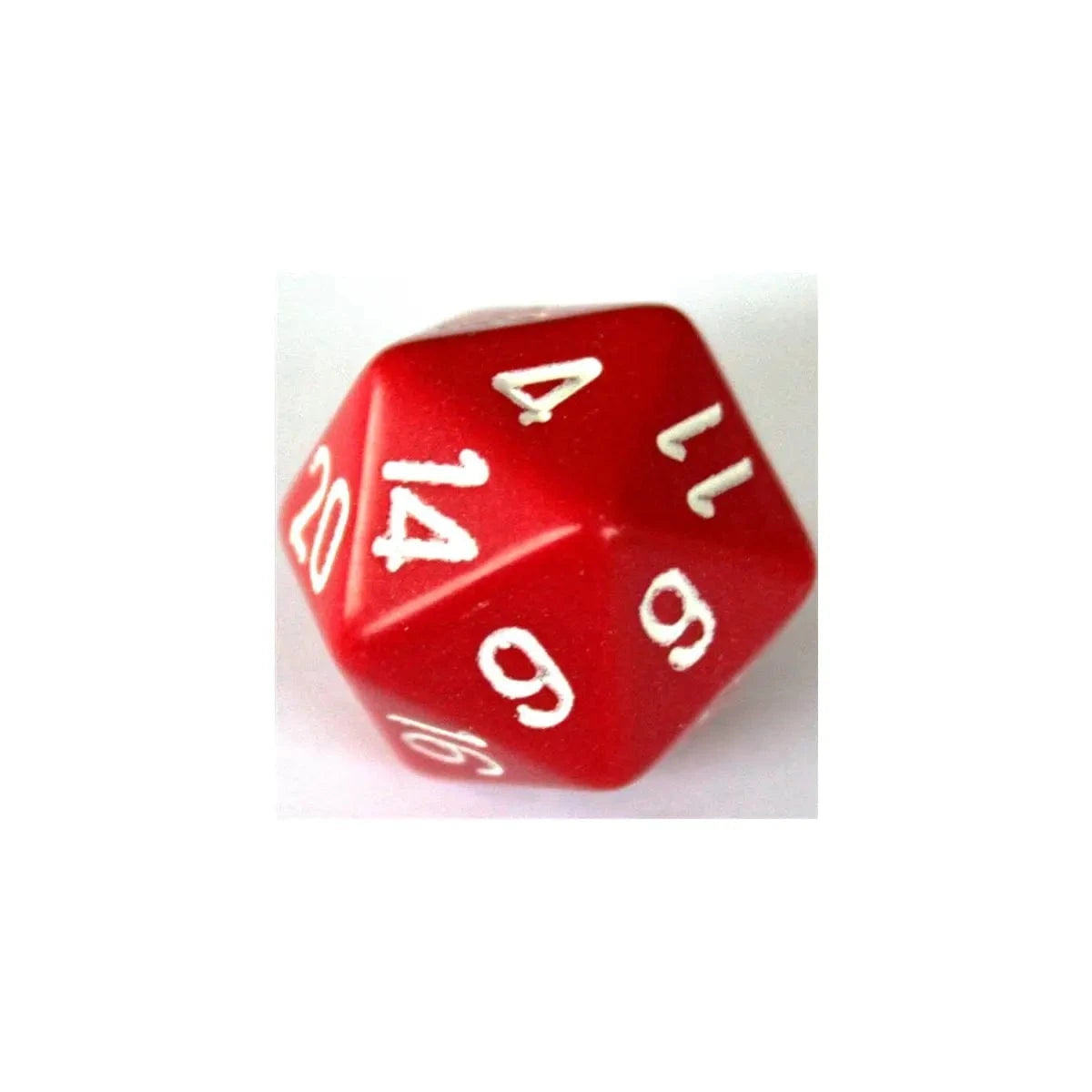 Chessex Chessex Opaque Red/White W20