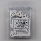 Chessex Chessex Opaque White 10 x W10 Set