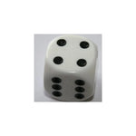 Chessex Opaque White W6 12mm