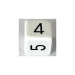Chessex Opaque White W6