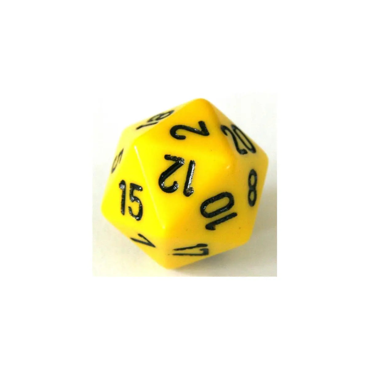 Chessex Opaque Yellow W20