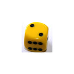 Chessex Opaque Yellow W6 12mm