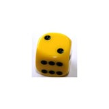 Chessex Opaque Yellow W6 12mm