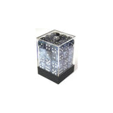 Chessex Chessex Phantom Black/Silver W6 12mm Set