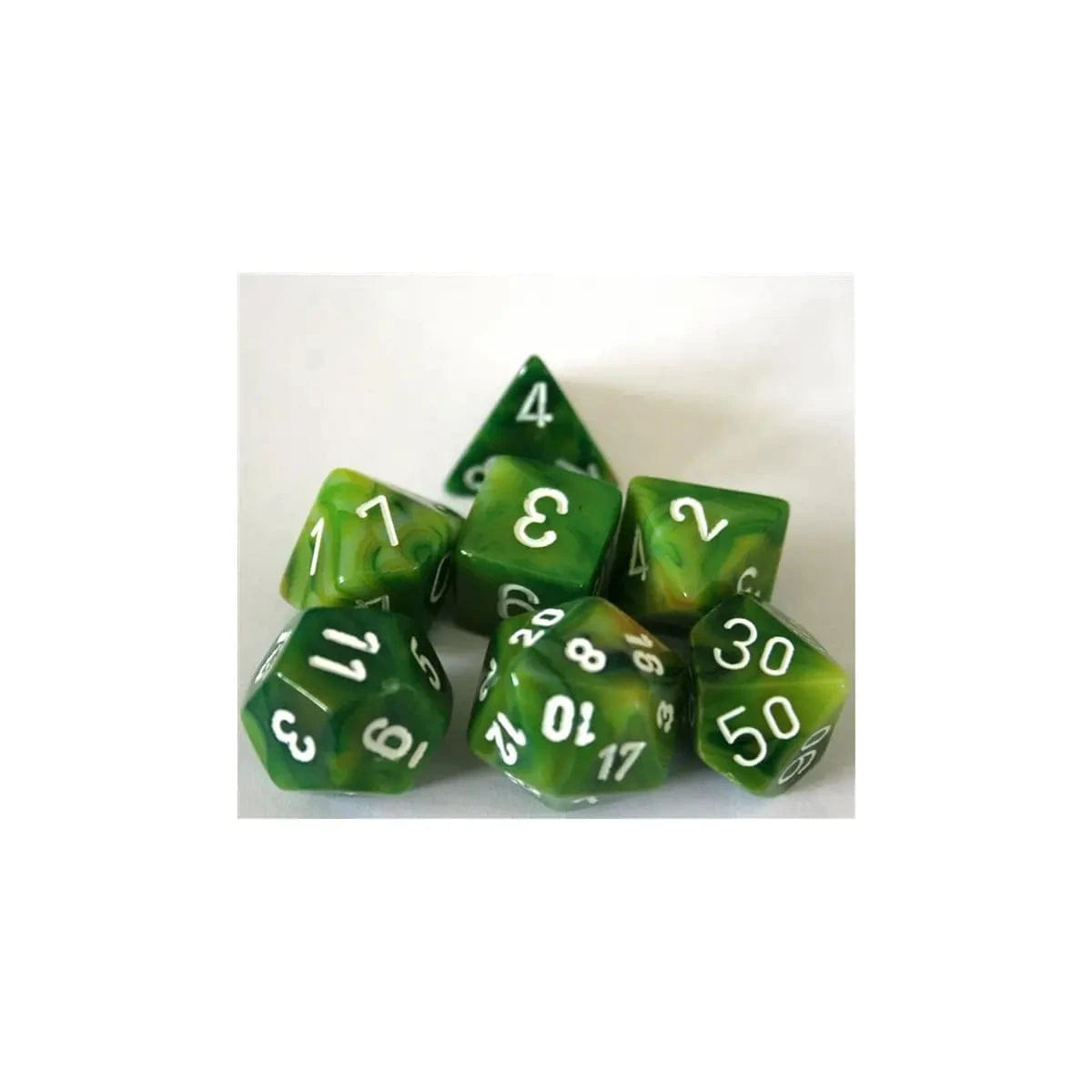 Chessex Chessex Phantom Green/White Set