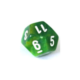 Chessex Chessex Phantom Green/White W12