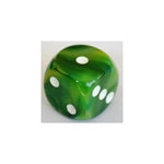 Chessex Phantom Green/White W6 12mm