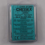 Chessex Chessex Phantom Teal/Gold 10 x W10 Set