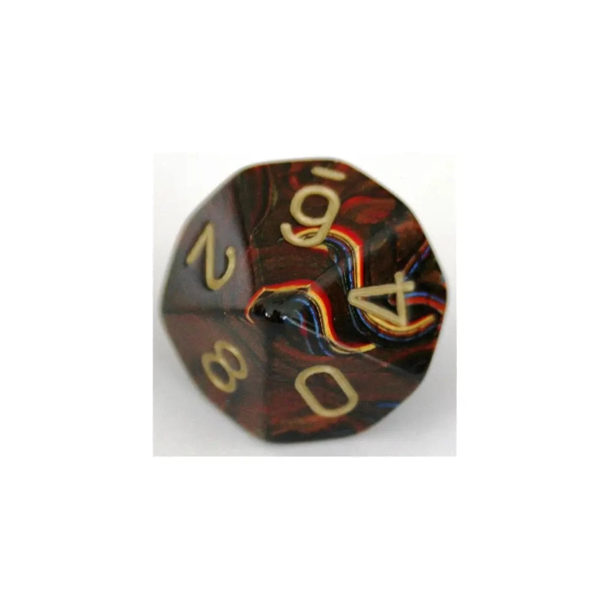 Chessex Chessex Scarab Blue-Blood/Gold W10