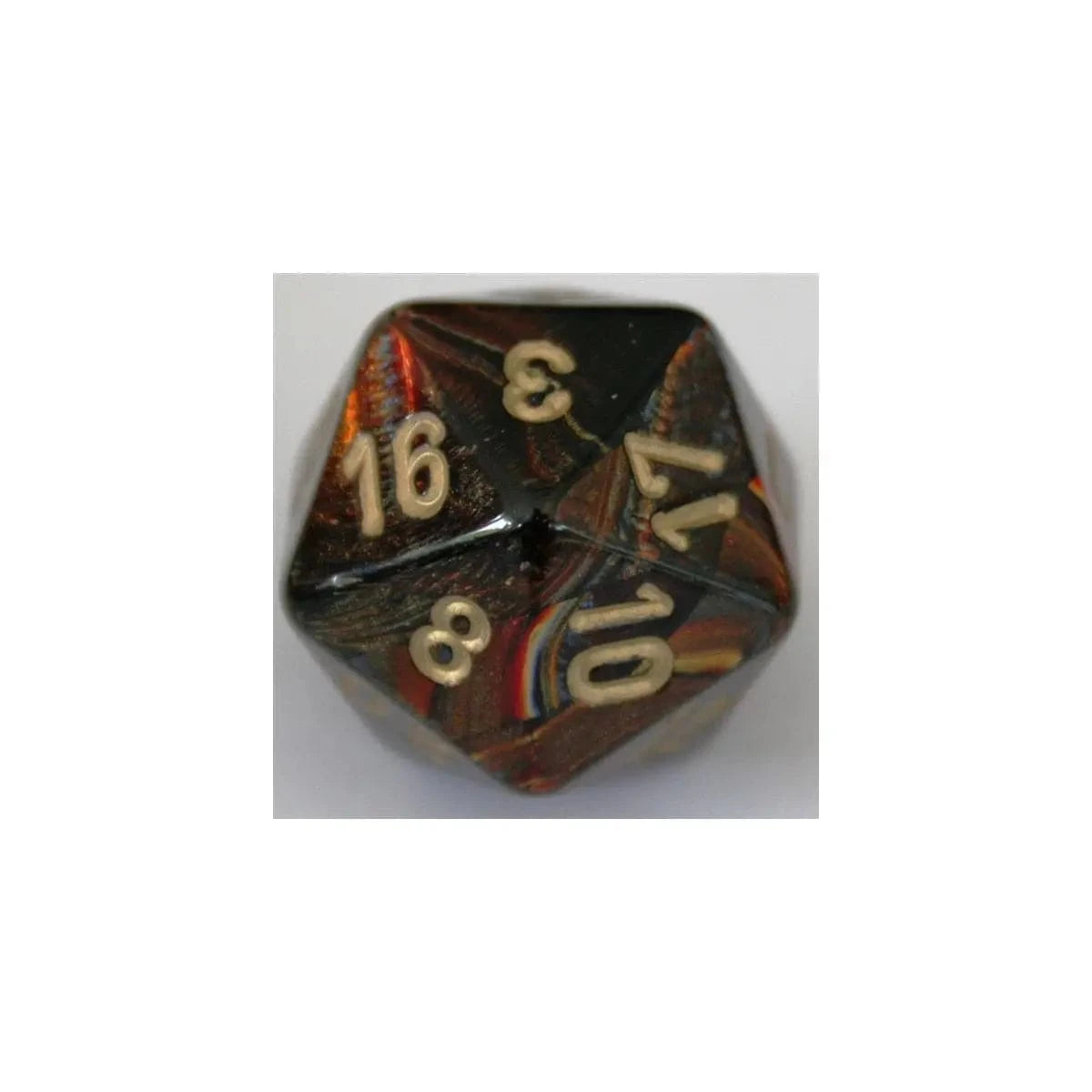 Chessex Chessex Scarab Blue-Blood/Gold W20