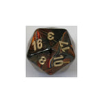 Chessex Chessex Scarab Blue-Blood/Gold W20