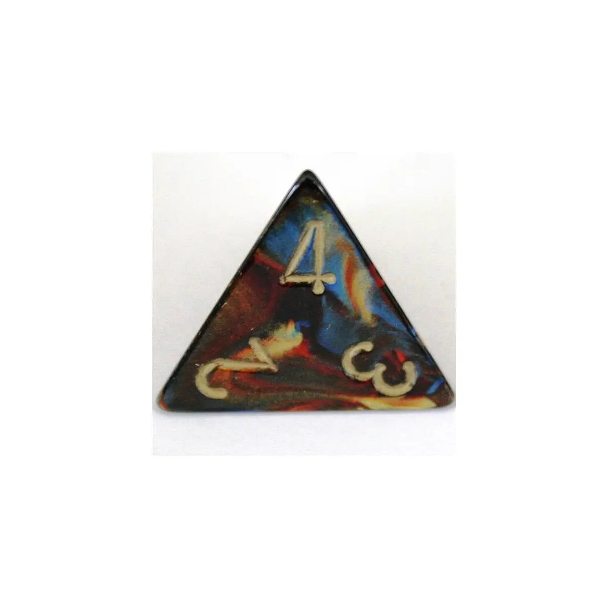 Chessex Scarab Blue-Blood/Gold W4