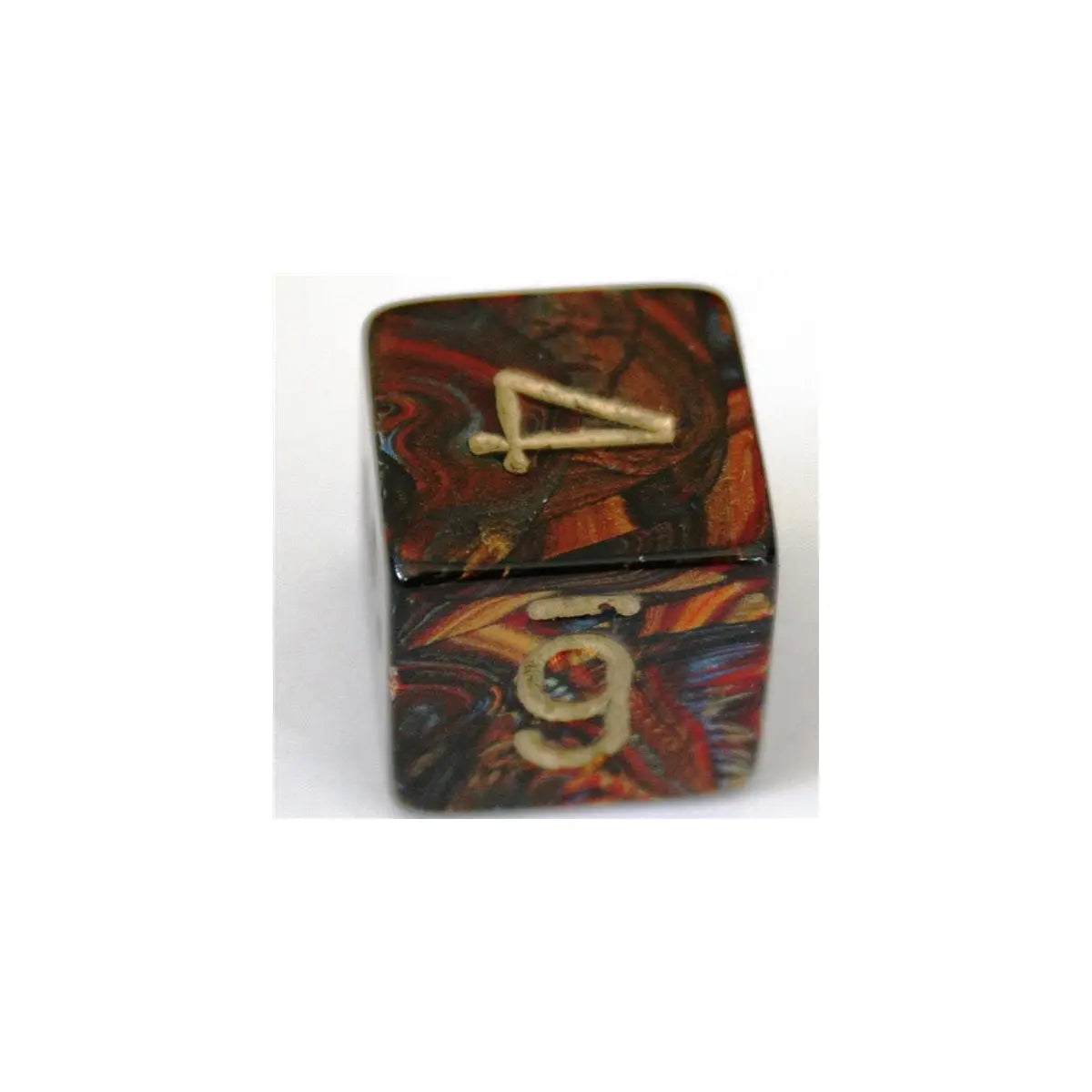 Chessex Scarab Blue-Blood/Gold W6