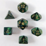 Chessex Chessex Scarab Jade/gold Mini-Würfelset
