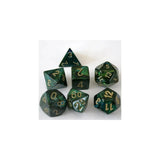 Chessex Chessex Scarab Jade/Gold Set